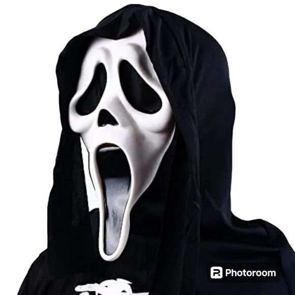 Scream Laytex Ghostface Full Head Mask - Picture 2 of 6